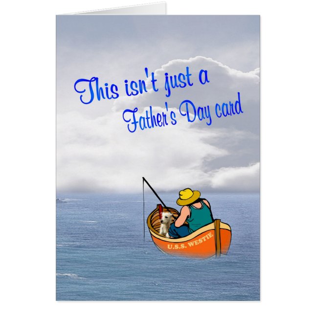 Welpen-Liebe in einem Umschlag - Westie Version (Vorne)