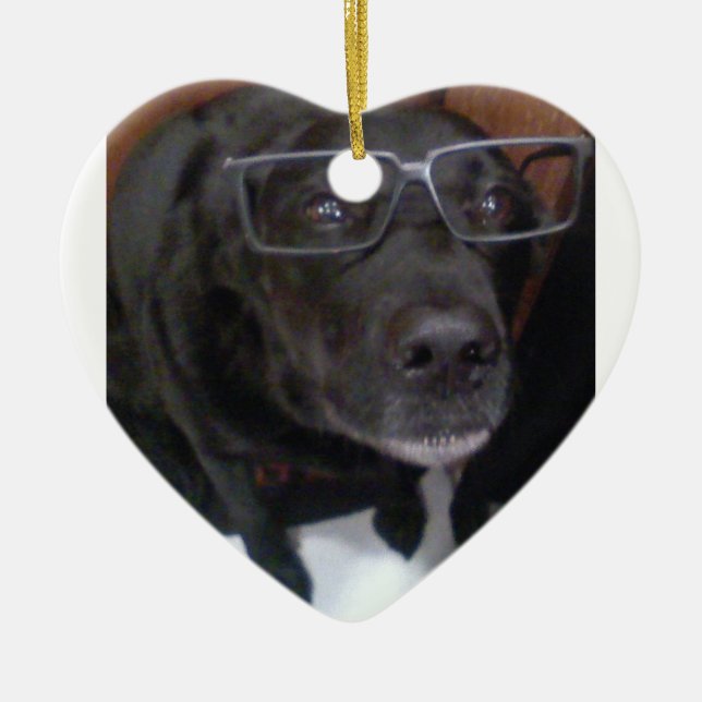 Welpen-Liebe Keramikornament (Vorne)