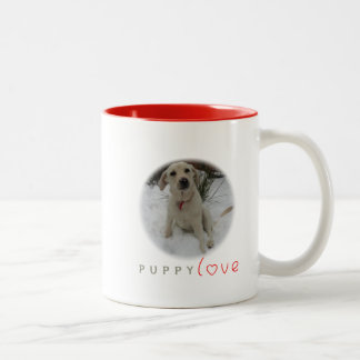 Welpen-Liebe Zweifarbige Tasse