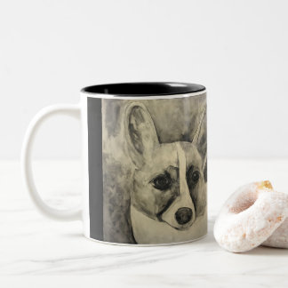 Welpen-Liebecorgi-Tasse Zweifarbige Tasse