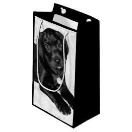 Welpen-Liebeschwarzes Labrador Kleine Geschenktüte