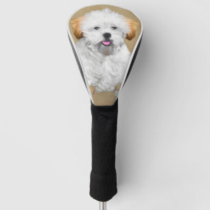 Welpen-Malerei Lhasas Apso - niedliche Golf Headcover