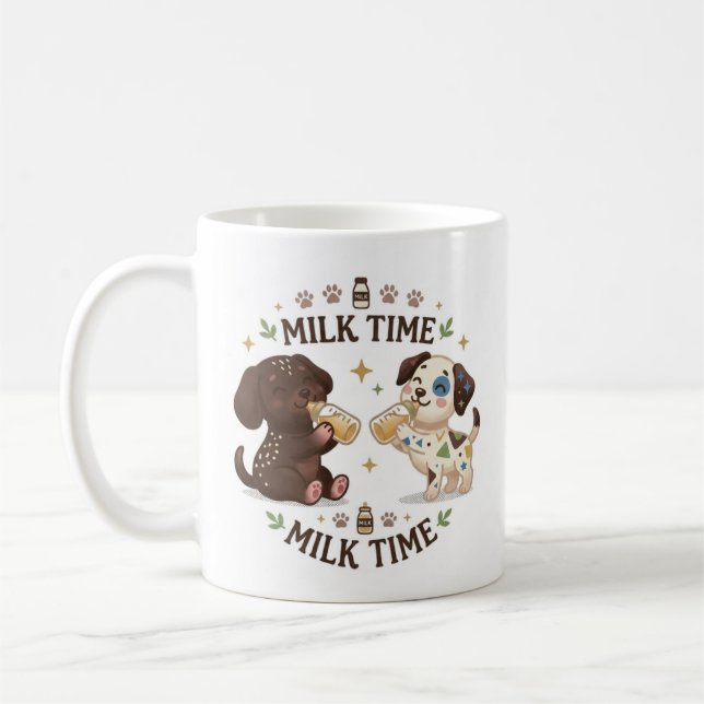 Welpen Milchstunde  Kaffeetasse (Links)