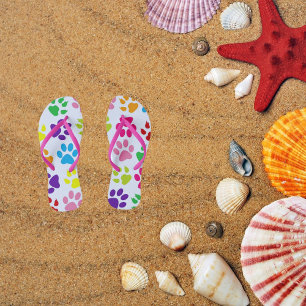 Welpen-Pfotenabdruck-Flip-Flops Damen/Herren Schuh Flip Flops