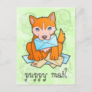 Welpen Postkarte