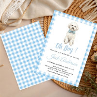 Welpen-Schic Blaue Schleife Jungen-Baby-Party