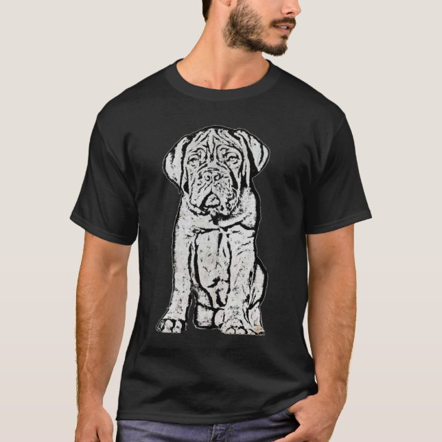 Welpen-T - Shirt Dogue de Bordeaux (Vorderseite)