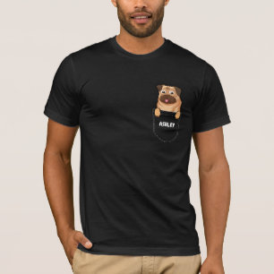 Welpen-Taschen-Pug süßer Hund T-Shirt