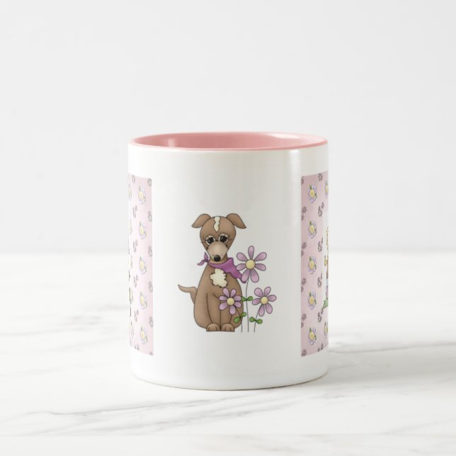 Welpen-Tasse Zweifarbige Tasse (Mittel)