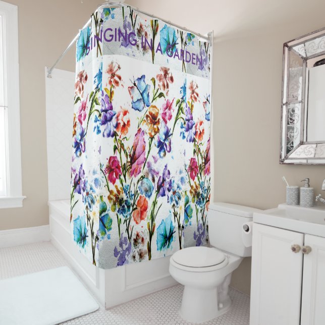 WELPEN-TATZE DRUCKT %PIPE% DUSCHVORHANG (Beispiel)