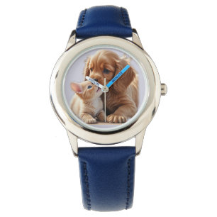 Welpen- und Kittenuhr Armbanduhr