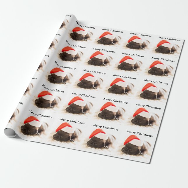 Welpen-Weihnachtsgeschenk-Packpapier Geschenkpapier (Ungerollt)