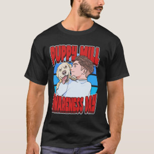 Welpenfarm-Bewusstseinstag Adoptiere Labrador Retr T-Shirt