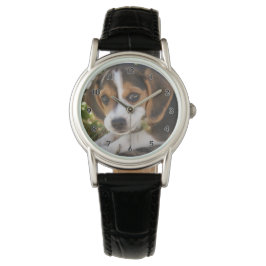 Welpenhund-Beagle Armbanduhr