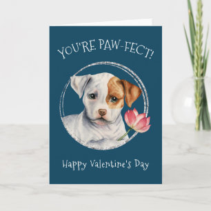 Welpenhund   Du bist Pawfect!   Valentinstag Karte