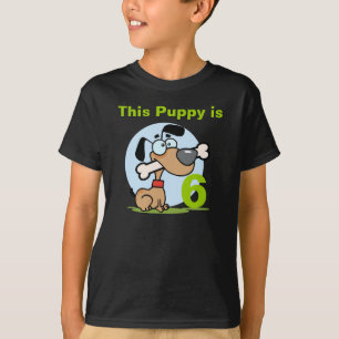 Welpenhund individuell anpassbarer Geburtstags-T - T-Shirt