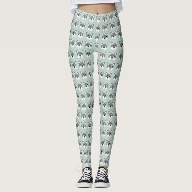 Welpenhund Leggings (Vorderseite)