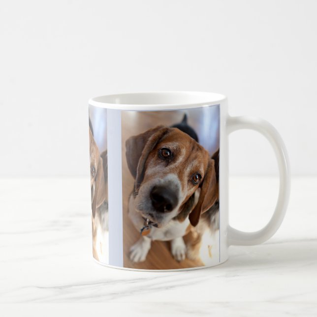 Welpenhund Lover 3 Benutzerdefinierte Foto Kaffeetasse (Rechts)