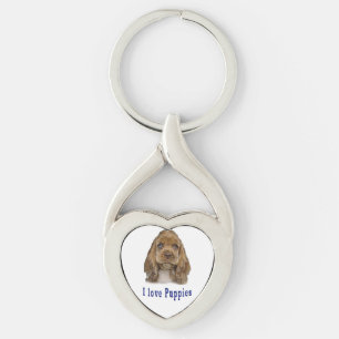 Welpenhund Schlüsselanhänger