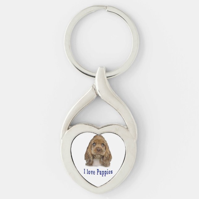 Welpenhund Schlüsselanhänger (Vorderseite)