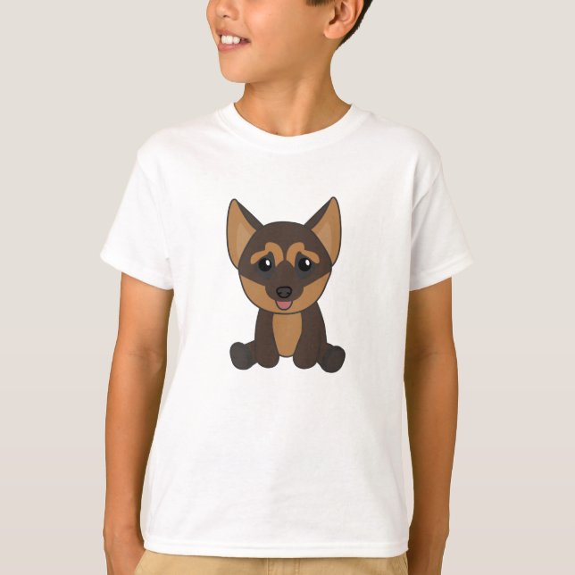 Welpenhund T-Shirt (Vorderseite)