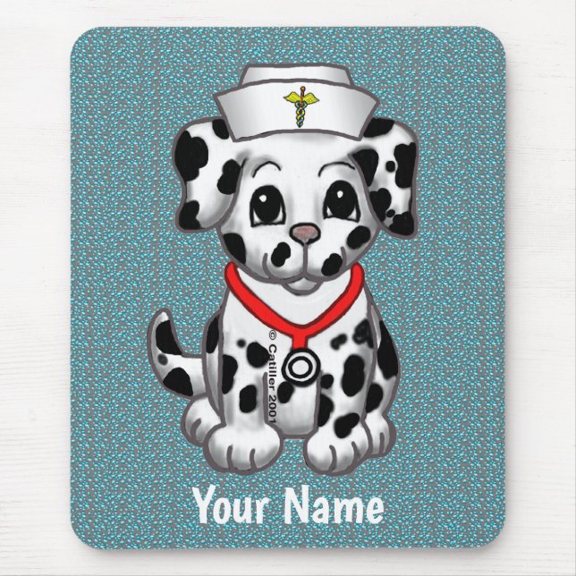 Welpenkrankenschwester Mousepad (Vorne)