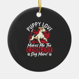 Welpenliebe die coolste Hundemutter! Meine Mutter Keramik Ornament