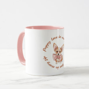 Welpenliebe in jedem Schluck Süße Hundeliebhaber Tasse
