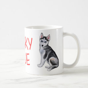 Welpenliebhaber Süßer Sibirischer Husky Kaffeetasse
