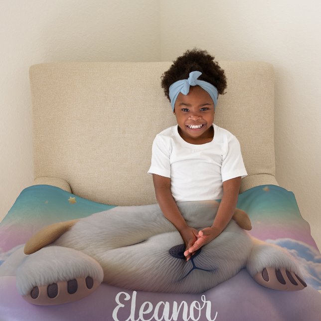 Welpenschlafen auf einer Wolke Fleecedecke (Von Creator hochgeladen)