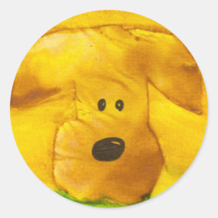 Welpensticker Runder Aufkleber