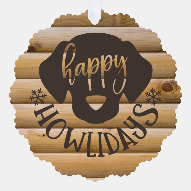 Welpe's First Paw-fect Canine Weihnachtsgebäck Ornament Karte (Vorderseite)