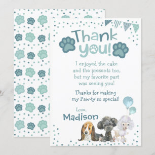 Welppy Birthday danke Ihnen Karten