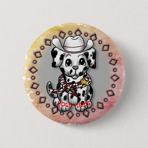 Welppy Dog Sheriff Button