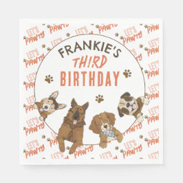 Welppy Paw ty Birthday Party Serviette