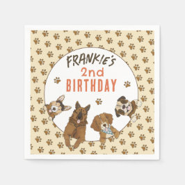 Welppy Paw ty Birthday Party Serviette
