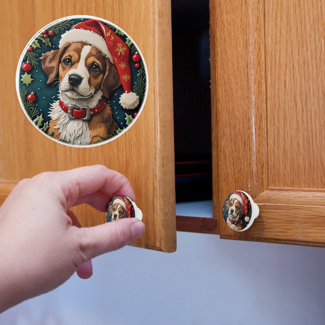 Welppy Wonder Christmas Keramikknauf (Von Creator hochgeladen)