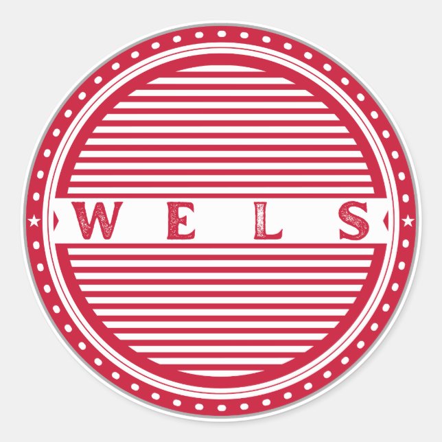 Wels City Pride Emblem – Austria Identity Runder Aufkleber (Vorderseite)