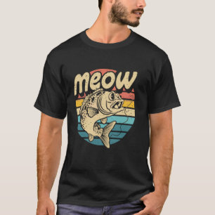 Wels Miaut Lustiger Katzenfischerei Angeln Fischer T-Shirt