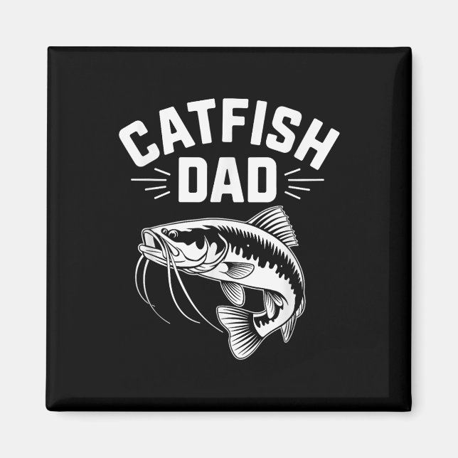 Wels-Vater, Catfishing Daddy Angler Fischer Fis Magnet (Vorne)