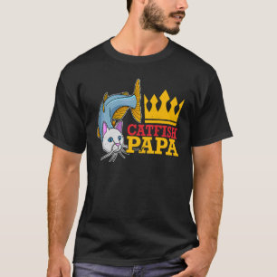 Wels Wels Katzenwels Angeln Humor 13 T-Shirt
