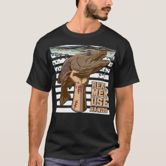 Welsangeln Mit Den Händen Wahre Männer Benutzen Ih T-Shirt