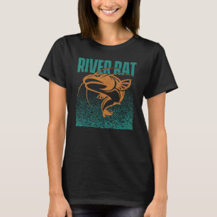 Welsangeln Süßwasser-Wels Futter Hobby-Angeln - T-Shirt