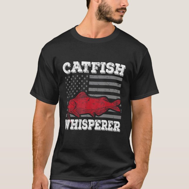 Welsflüsterer  Wels Catfish Jäger T-Shirt (Vorderseite)
