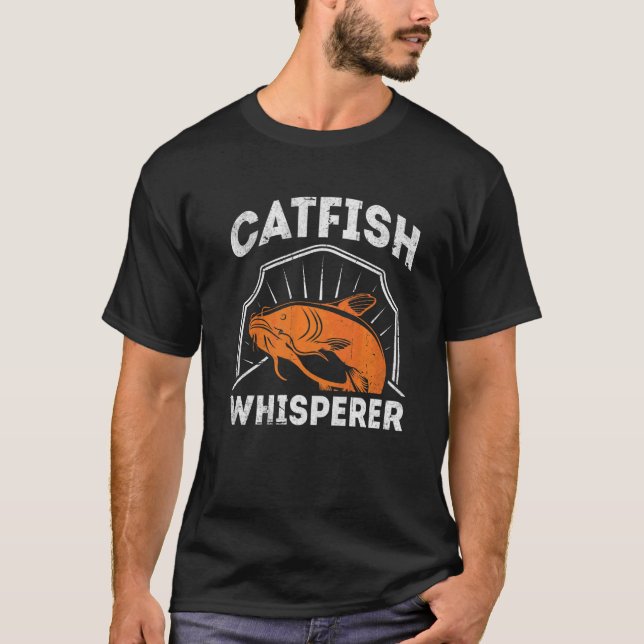 Welsflüsterer Wels Catfish Jäger T-Shirt (Vorderseite)