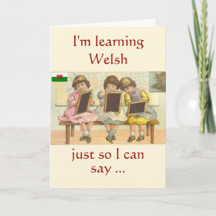 Welsh Birthday Card Karte