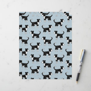 Welsh Border Collie Schäferhund Scrapbook Papier