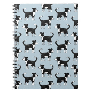 Welsh Border Collie Sheepdog Cute Pattern Notizblock