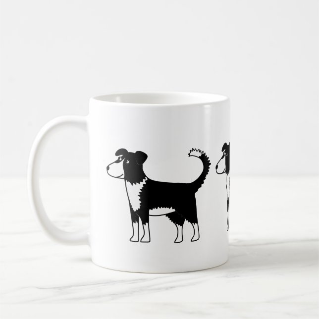 Welsh Border Collie Sheepdog Kaffeetasse (Links)