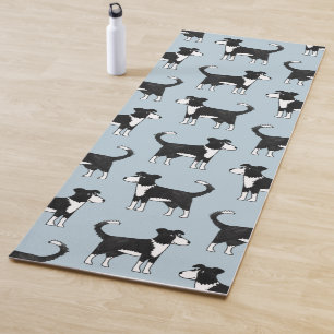 Welsh Border Collie Sheepdog Pattern Yogamatte